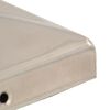 vidaXL Pyramid Fence Post Caps 6 pcs Stainless Steel 81x81 mm