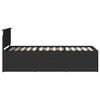 vidaXL Daybed with Drawer Manual Black 90 x 190 cm Engineered Wood