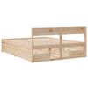 vidaXL Bed Frame without Mattress 150x200 cm King Size Solid Wood Pine