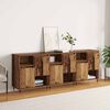 vidaXL Sideboards 3 pcs Old wood 180 x 35 x 70 cm Engineered wood