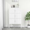 vidaXL Highboard White 80x35x135 cm Steel