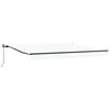vidaXL Retractable Awning White 400 x 300 cm Polyester and Aluminium