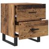 vidaXL Bedside Cabinet 2 pcs Old Wood and Black 40 x 35 x 47.5 cm