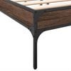 vidaXL Bed Frame without Mattress Brown Oak 140x200 cm