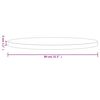 vidaXL Table Top Round Black &Oslash;80x3 cm Solid Wood Pine