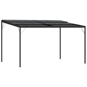 vidaXL Gazebo with Roof Anthracite 4x3x2.5 m Aluminium and Steel