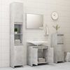 vidaXL Bathroom Furniture Set Concrete Grey Engineered Wood