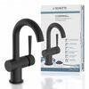 SCHÜTTE Basin Mixer CORNWALL with Lateral Handle Matte Black