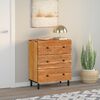 vidaXL Side Cabinet 60x33x75 cm Solid Wood Acacia