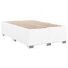 vidaXL Box Spring Bed with Mattress White 120x200 cm Faux Leather