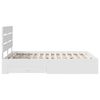 vidaXL Bed Frame with Drawer White 150 x 200 cm Engineered Wood