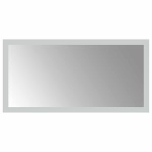 vidaXL LED Bathroom Mirror Transparent 40 x 20 cm Tempered Glass