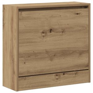 vidaXL Shoe Cabinet Artisan Oak 60 x 21 x 57 cm Engineered Wood
