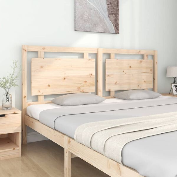 vidaXL Bed Headboard 185.5x4x100 cm Solid Pine Wood