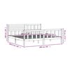 vidaXL Bed Frame without Mattress Solid Wood 200x200 cm (810102+814164)