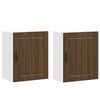 vidaXL Kitchen Wall Cabinets 2 pcs Lucca Brown Oak Engineered Wood