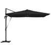 vidaXL Parasol Black 286 x 285 x 270 cm Aluminium