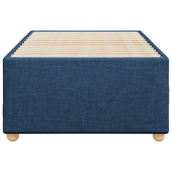 vidaXL Bed Frame without Mattress Blue 100x200 cm Fabric