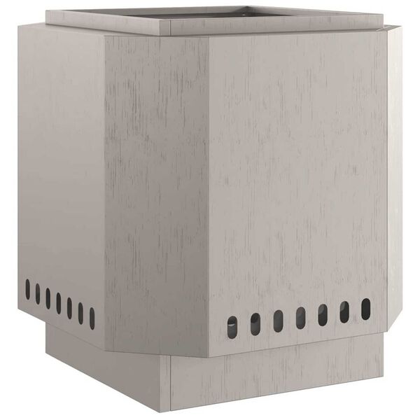 vidaXL Smokeless Fire Pit Brown 48 x 48 x 51 cm Steel