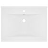 vidaXL Luxury Basin with Faucet Hole Matt White 60x46 cm Ceramic
