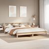 vidaXL Bed Frame without Mattress 200x200 cm Solid Wood Pine