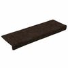 vidaXL Stair Mats Self-adhesive 15 pcs 65x21x4 cm Dark Brown Rectangular Edge
