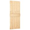 vidaXL Sliding Door with Hardware Set 80x210 cm Solid Wood Pine
