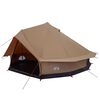 vidaXL Family Tent Brown 10-Person 185T Polyester with PU Coating