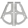 vidaXL Flip Drawer Hinge 2 pcs Silver 235 x 155 x 30 mm Iron