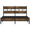 vidaXL Bed Frame without Mattress with Headboard Sonoma Oak 140x190 cm