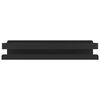 vidaXL Shower Shelf Matt Black 30x10x6 cm Brushed 304 Stainless Steel