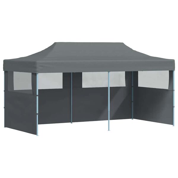 vidaXL Folding Pop-up Partytent with Sidewalls 3x6 m Anthracite