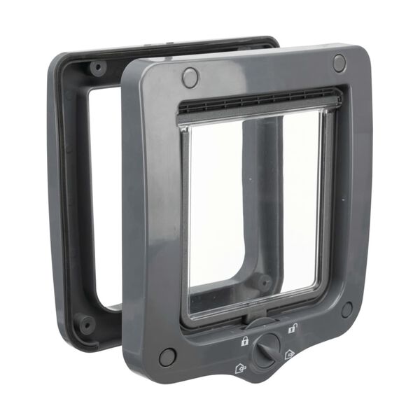 TRIXIE 4-Way Cat Flap Door Grey