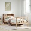 vidaXL Bookcase Bed without Mattress 90x190cm Solid Wood Pine