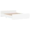 vidaXL Bed Frame without Mattress White 150x200 cm King Size