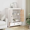 vidaXL Highboard White 83x41,5x100 cm Solid Wood Pine