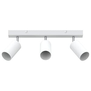 vidaXL Ceiling Spotlight with Spotlights White 38 x 6 x 16 cm Metal