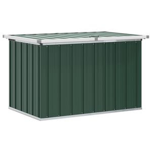 vidaXL Storage boxes Galvanised Steel 109 x 67 x 65 cm Green