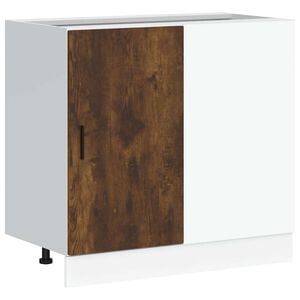 vidaXL Kitchen Base Cabinet Lyon Smoked Oak Engineered Wood