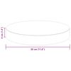 vidaXL Table Top Dark Brown &Oslash; 30 x 4 cm Solid Oak Wood