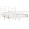 vidaXL Bed Frame without Mattress White 160x200 cm Solid Wood Pine