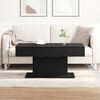 vidaXL Coffee Table Black Oak 96 x 50 x 45 cm Engineered Wood