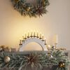 vidaXL Christmas Candle Arch with 10 LED Candles White 47 x 5 x 29 cm