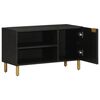 vidaXL TV Cabinet Black 80x33x46 cm Engineered Wood