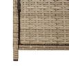 vidaXL Garden Storage Cabinet Beige 83x45x76 cm Poly Rattan