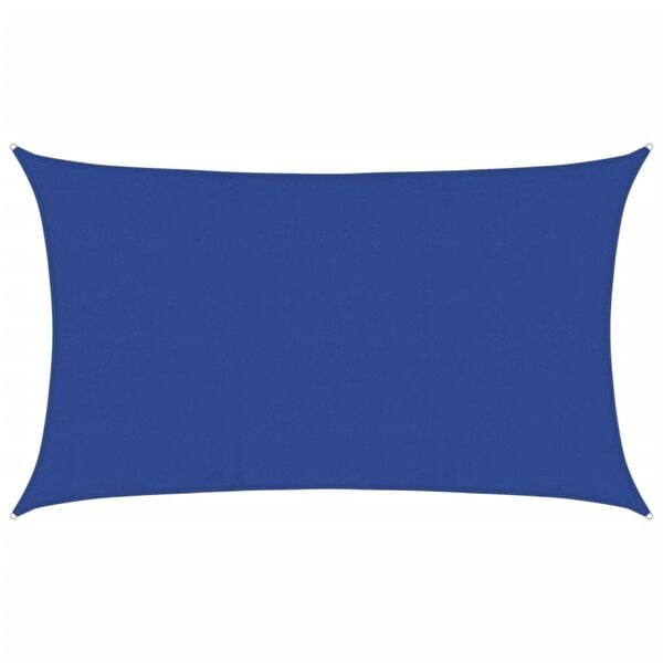 vidaXL Sunshade Sail 160 g/m&sup2; Rectangular Blue 5x8 m HDPE