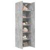 vidaXL Storage Cabinet Concrete Grey 70x42.5x225 cm Engineered Wood