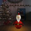 vidaXL Decorative Christmas Santa Claus Figure LED Luxury Fabric 90cm