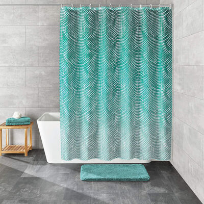 Kleine Wolke Shower Curtain Cascade 180x200 cm Green