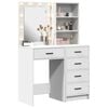 vidaXL Dressing Table 2 pcs White 50 x 41 x 135 cm Engineered wood